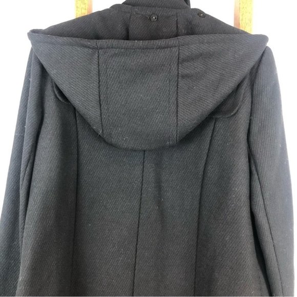 New RALPH Lauren black wool blend pea coat jacket size 8 - Picture 10 of 16